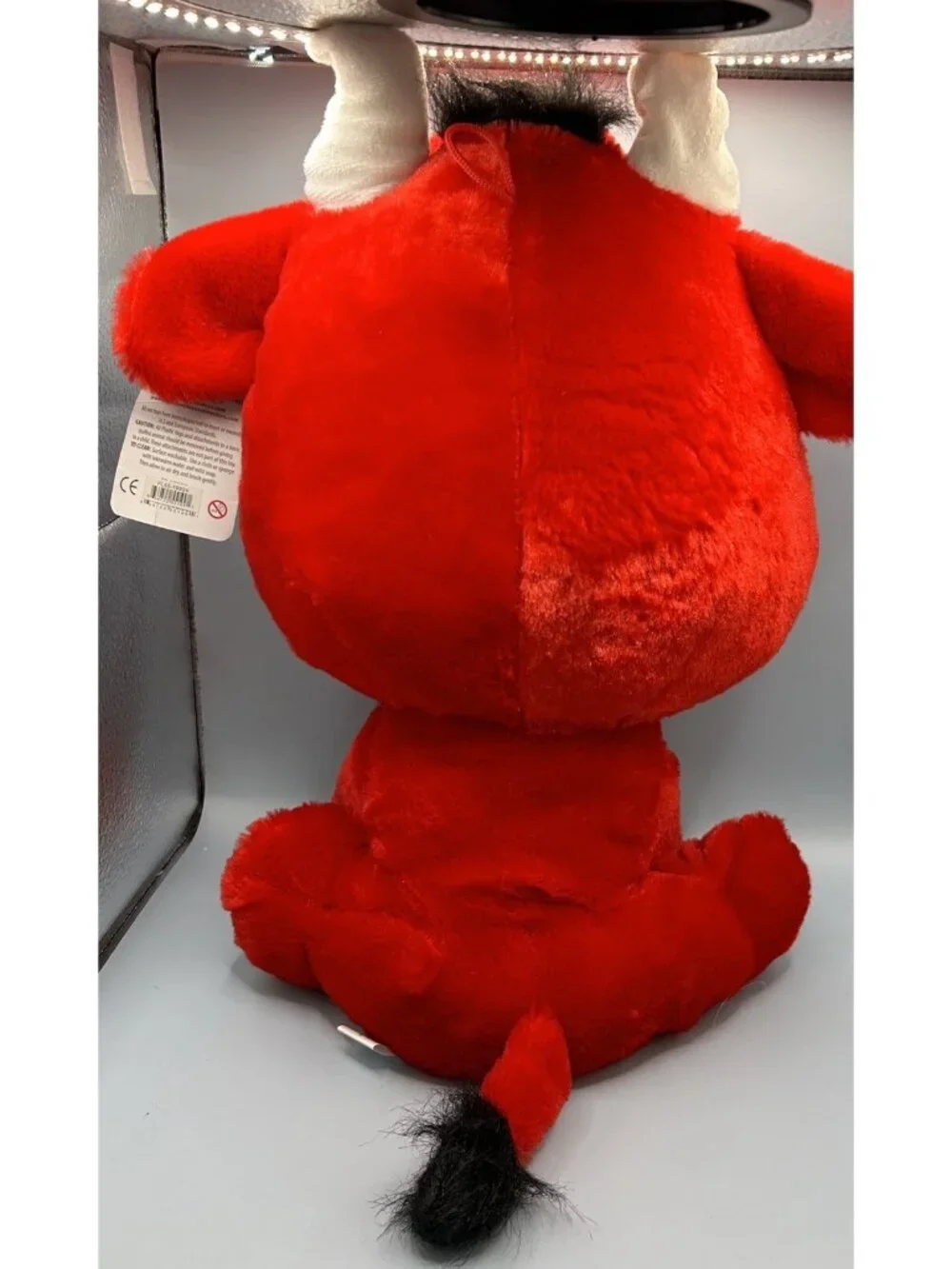 Peek a Boo Toys Red Bull Plush Stuffed Animal With Tag 16” Read